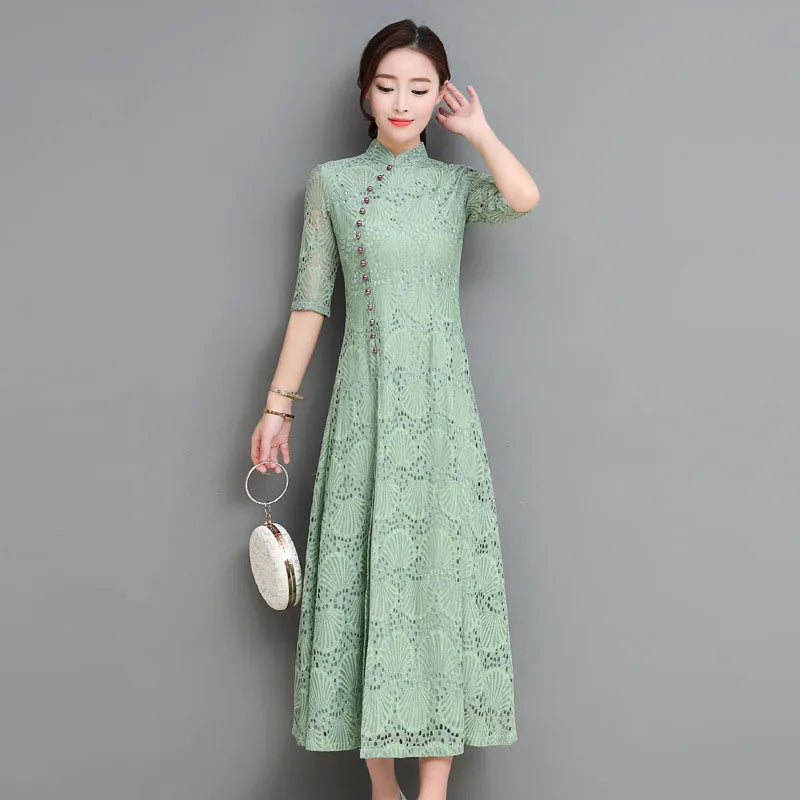 Chinese Traditional Tunic Dress | Chinese Temple Chinese Traditional Tunic Dress | Chinese Temple