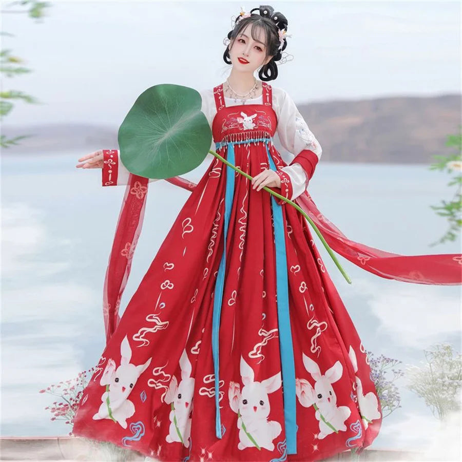 strapless open back dress Modern Princess Hanfu