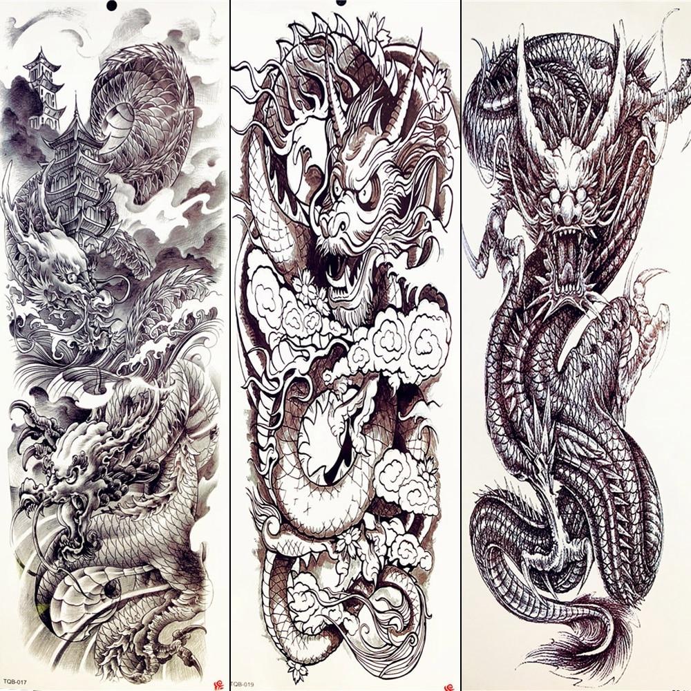 chinese dragons black and white