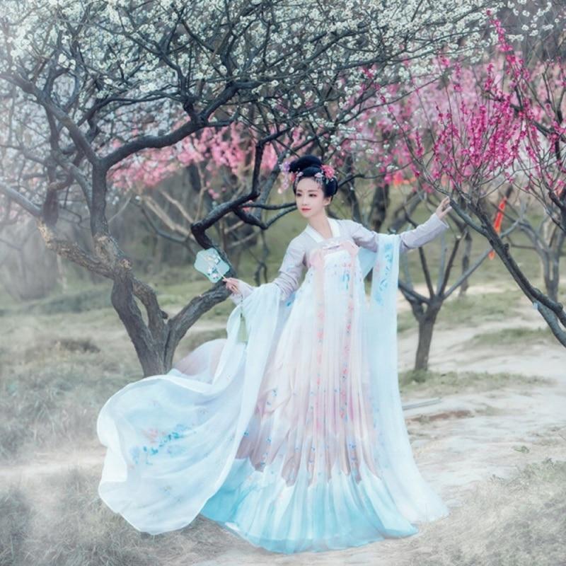 Blue Hanfu Dress | Chinese Temple