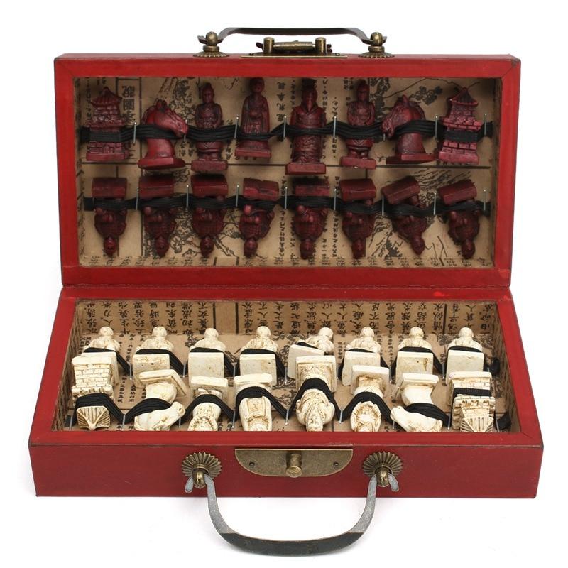 Carved Chinese Chess Set | Chinese Temple