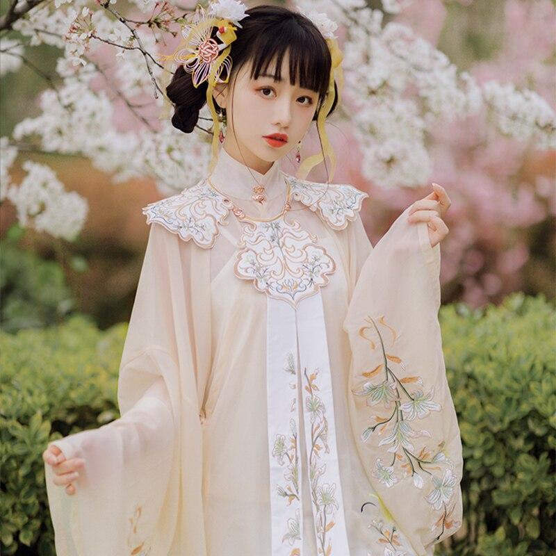 open lace back dress China Hanfu Dress
