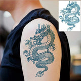 Chinese Blue Dragon Tattoo