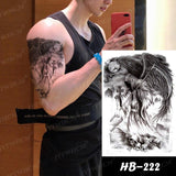 Chinese Dragon Tattoo Black and White