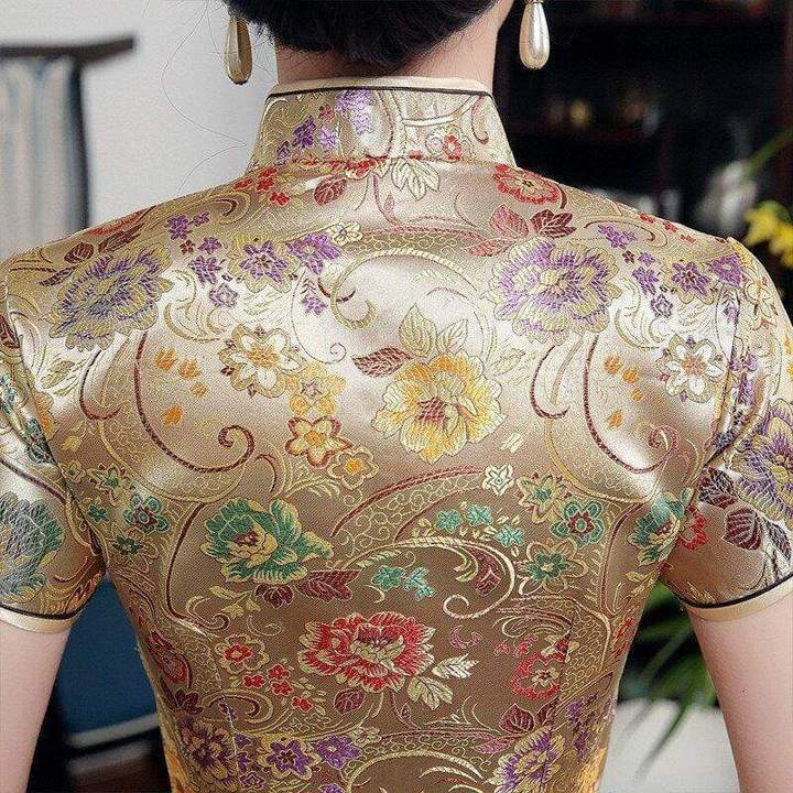 Gold Chinese Dress | Chinese Temple Gold Chinese Dress | Chinese Temple