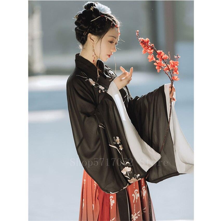 Fashion Hanfu Chinese Style Dress Modern Hanfu Black Dress - Fashion Hanfu