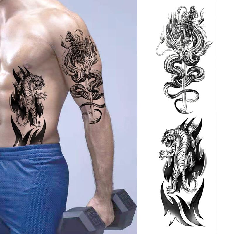 chinese dragon arm tattoo designs