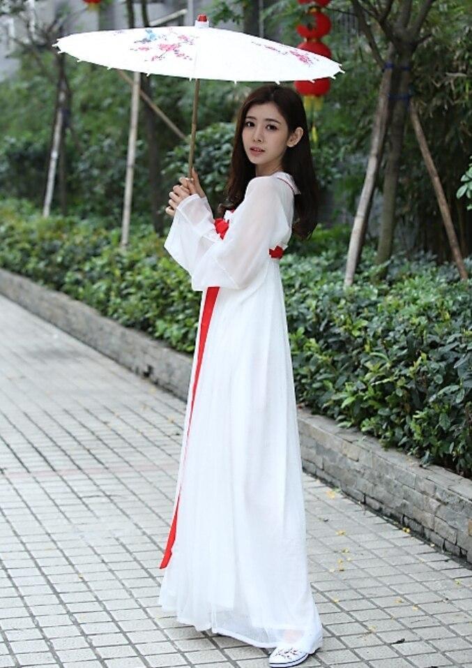 White shop hanfu dress