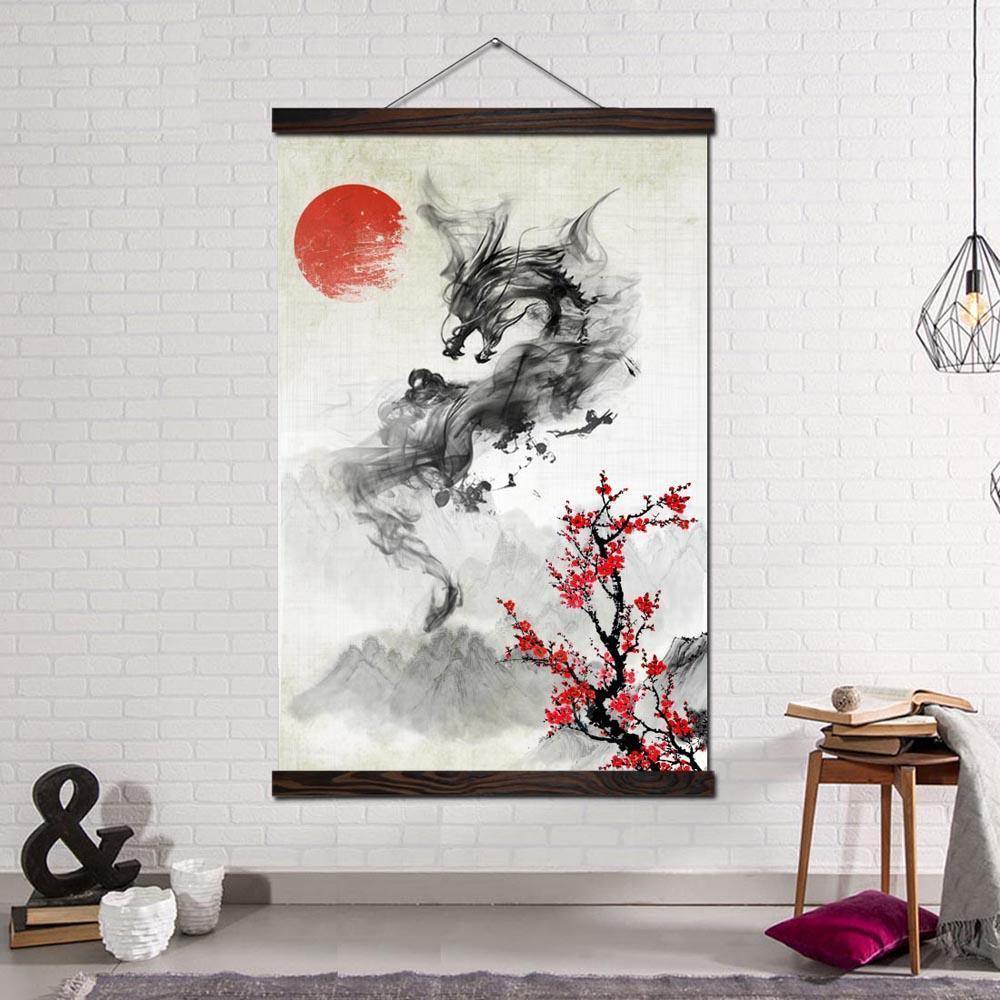 chinese dragon painting