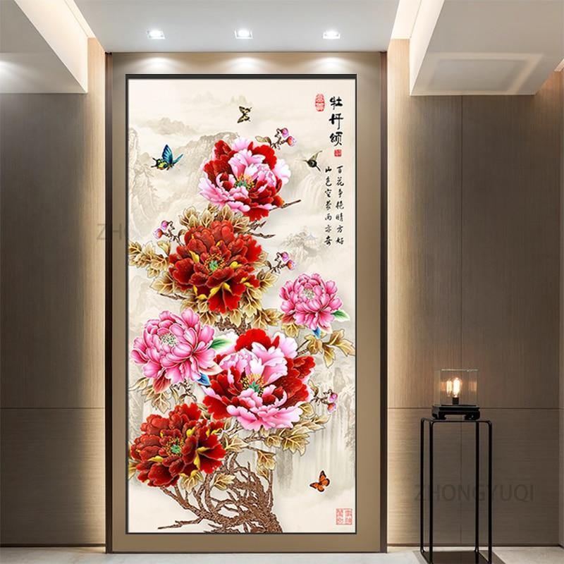 Peony Painting Chinese