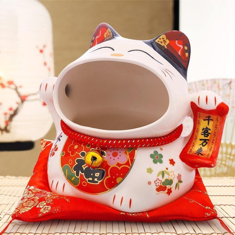 Maneki Neko Money Lucky Cat Chinese Japanese Statue