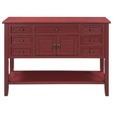 Red Chinese Console Table