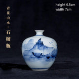 Small Chinese Blue And White Vases