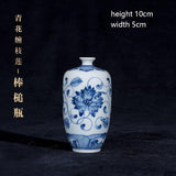 Small Chinese Blue And White Vases
