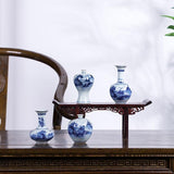 Small Chinese Blue And White Vases
