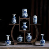 Small Chinese Blue And White Vases
