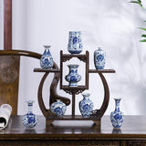Small Chinese Blue And White Vases