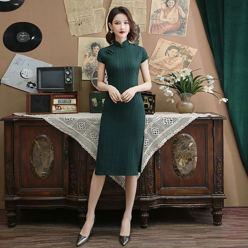 Chinese Bodycon Dress | Chinese Temple Chinese Bodycon Dress | Chinese Temple