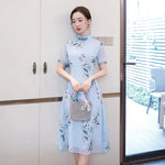 Sky Blue Chinese Dress