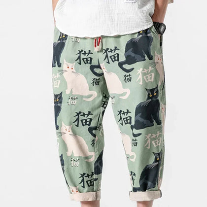 Modern Chinese Pants – Lucky Cat Streetwear Edition