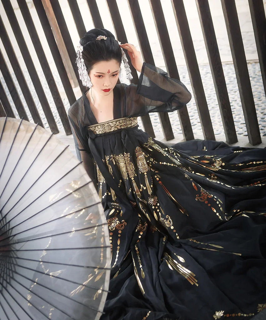 Black Hanfu | Chinese Temple Black Hanfu | Chinese Temple