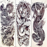 Black and White Chinese Dragon Tattoo