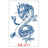 Chinese Blue Dragon Tattoo