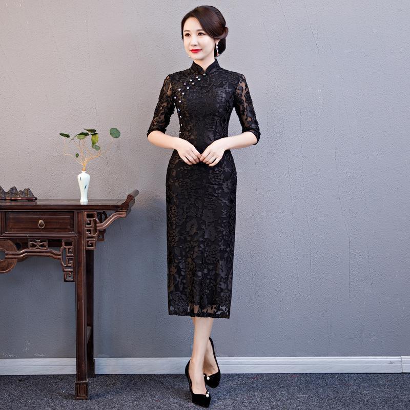 Chinese Dress with Slits | Chinese Temple Chinese Dress with Slits | Chinese Temple