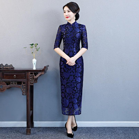 long sleeve high low dress Lace High Low Overdress