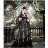 Chinese Hanfu Dress Black