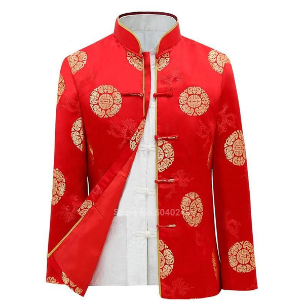 Chinese Jacket Traditional Mao Collar | Chinese Temple