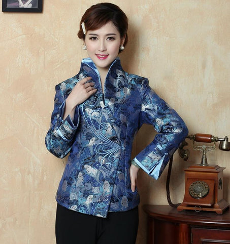 Chinese Jacket Women Blue