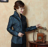 Chinese Jacket Women Peacock Feather