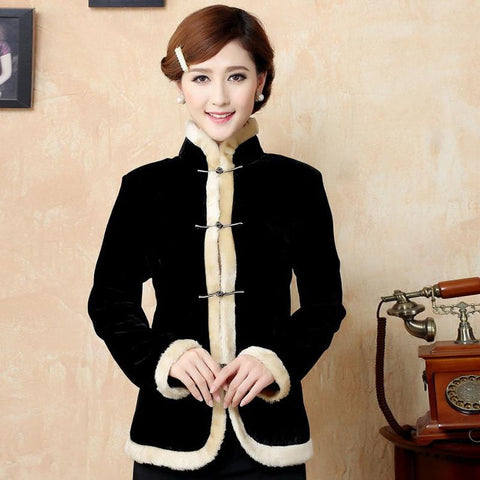 Chinese Jacket Women Velvet