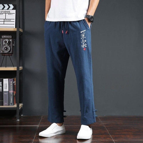 Chinese Pants Blue