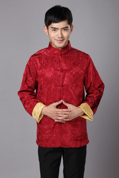 Chinese Red Jacket | Chinese Temple Chinese Red Jacket | Chinese Temple