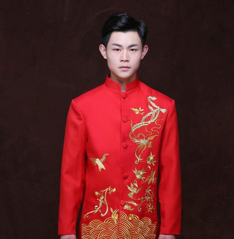 Traditional Chinese Dress Men Male Traditional Chinese Clothing Men Wedding  Cheongsam Coat Male Jacket Kk2422 - Robe & Gown - AliExpress