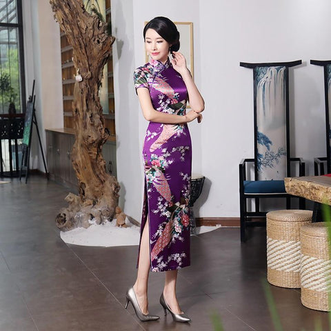 purple chinese wedding dress Purple Chinese Wedding Dress
