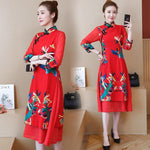 Red Chinese Style Dress