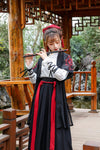Red and Black Hanfu Dress