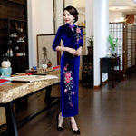 Velvet Chinese Dress