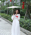 White Hanfu Dress