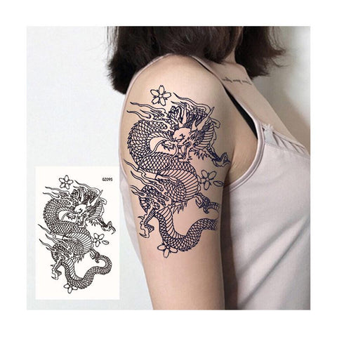 Women's Feminine Chinese Dragon Tattoo