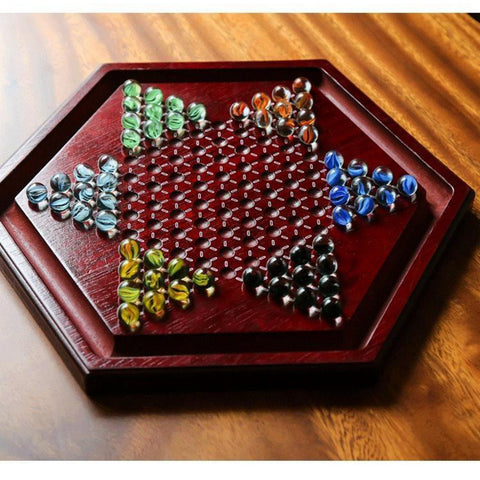 Wooden Chinese Checkers Game Board