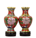 Chinese Cloisonne Enamel Vase