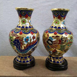 Chinese Cloisonne Vase Dragon