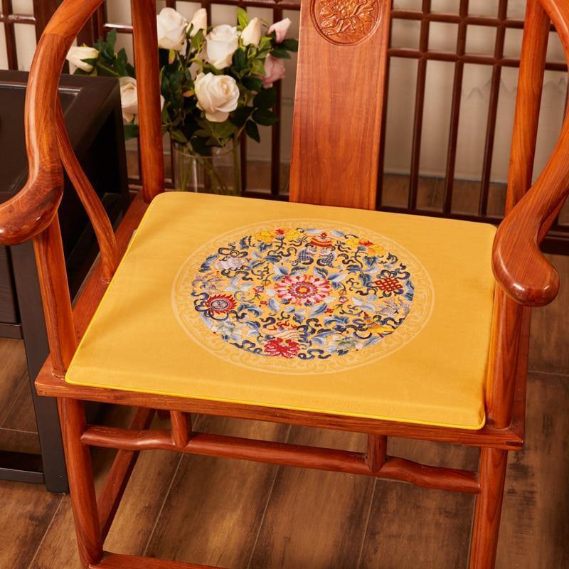 Chinese Rosewood Chair Cushion Covers Chinese Linen Cotton Seat
