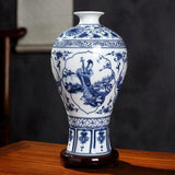 Chinese Vase Blue Pottery
