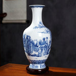 Chinese Vase Blue Pottery
